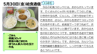 ５月30日（金）給食通信.pdfの1ページ目のサムネイル