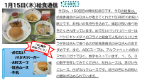 1月15日（木）給食.pdfの1ページ目のサムネイル