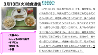 ３月10日（火）給食通信.pdfの1ページ目のサムネイル