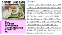 ３月18日（水）給食通信.pdfの1ページ目のサムネイル