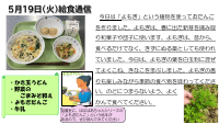 ５月19日（火）給食通信.pdfの1ページ目のサムネイル