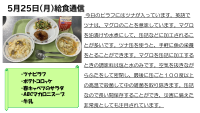 ５月2５日（月）給食通信.pdfの1ページ目のサムネイル