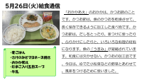 ５月26日（火）給食通信.pdfの1ページ目のサムネイル