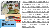 6月15日（月）給食.pdfの1ページ目のサムネイル