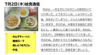 7月2日（木）給食.pdfの1ページ目のサムネイル