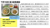 7月10日（金）給食.pdfの1ページ目のサムネイル